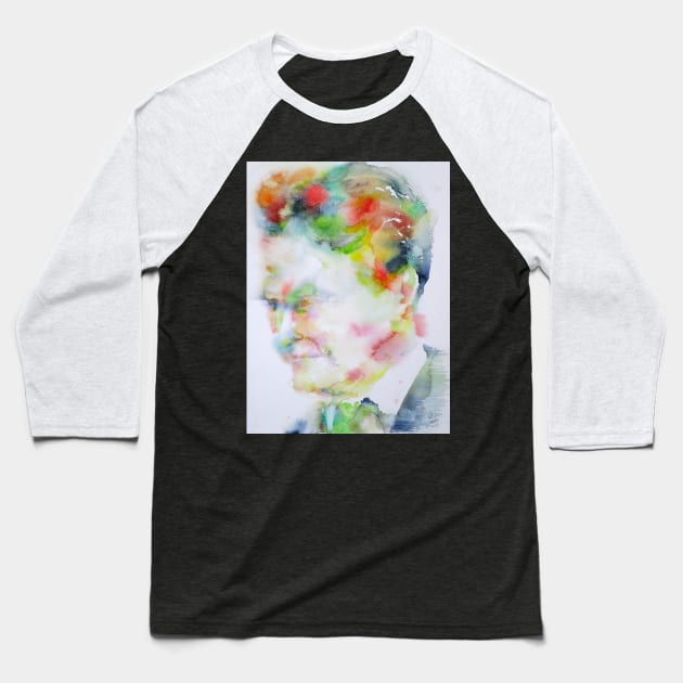 F. SCOTT FITZGERALD - watercolor portrait .3 Baseball T-Shirt by lautir